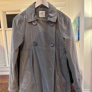 Boden grey trench coat.